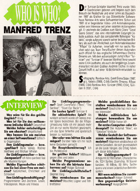 Manfred Trenz Interview
