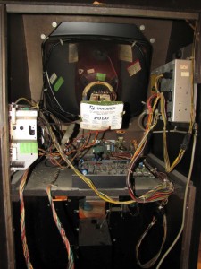 poker arcade cab from the inside